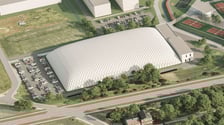 <p>Wizualizacja Wrocławskiego Centrum Sportu (bazy treningowej Akademii WKS Śląsk) - etap pierwszy</p>