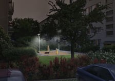 <p>Wizualizacja - zieleniec po zmroku</p>