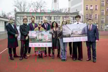Przebudowa LO nr III we Wrocławiu - konferencja prasowa 26.02.2025 r.