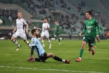 Bramka dla Śląska w meczu z Pogonią. Wrocław, 7 marca 2025