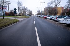 Ulica Balonowa po remoncie (grudzień 2024)