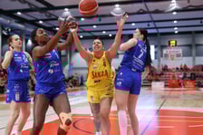 Mecz koszykówki kobiet Śleza Wroclaw vs. Gorzów Wielkopolski stoczony 26.03.2025 we Wrocławiu