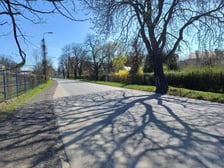 Mościckiego po wymianie nawierzchni, kwiecień 2025