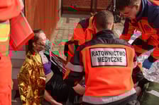 <p>Ćwiczenia służb ratunkowych terenie Starego Kampusu Uniwersytetu Medycznego we Wrocławiu</p>