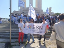 Reprezentacja z flagą ESN Wrocław Tech