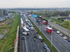<p>Wypadek na AOW, 14.04.2025</p>