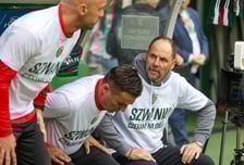 <p>Na zdjęciach mecz Śląska Wrocław z GKS Katowice na Tarczyński Arenie w sobotę 19 kwietnia</p>