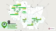 Parkingi P&R z przesiadką do tramwajów na stadion