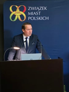 Inauguracyjne posiedzenia Komisji Gospodarowania Nieruchomościami ZMP. Wrocław, 28.05.2025. Na zdjęciu Michał Młyńczak