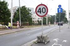 Budowa mijanki na ulicy Przyjaźni