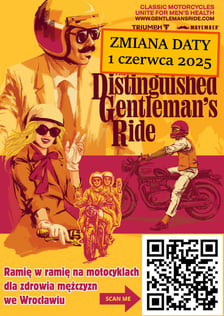 Trasa Distinguished Gentleman's Ride 2025 we Wrocławiu