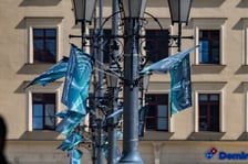 Dekoracje na finał Ligi Konferencji we Wrocławiu