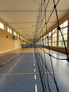 Obecna sala gimnastyczna w SP 97 przy ul. Prostej