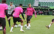 <p>Trening Chelsea na stadionie we Wrocławiu. 27.05.2025</p>