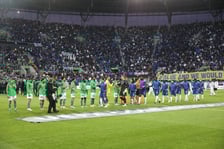 Finał Ligi Konferencji we Wrocławiu - piłkarze Chelsea i Realu Betis podczas meczu