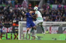 Finał Ligi Konferencji we Wrocławiu - piłkarze Chelsea i Realu Betis podczas meczu