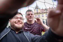 Pokazowy mecz w strefie Fan Festival w rynku, 28 maja 2025