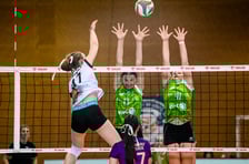 Młodziczki z EWL #Volley Wrocław z SP 97 we Wrocławiu podczas Młodzieżowych Mistrzostw Polski w Kleszczowie