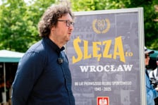 <p>Michal Rygiel z 1KS Ślęza Wrocław, plac Solny we Wrocławiu</p>