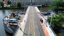 Remont drogi dla pieszych i rowerzystów po zachodniej stronie mostów, od strony ul. księcia Witolda