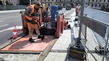 Remont drogi dla pieszych i rowerzystów po zachodniej stronie mostów, od strony ul. księcia Witolda