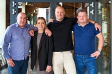 <p>Na zdjęciu od lewej Krzysztof Kusak, Małgorzata Karkocha-Jakubowska, Marcin Węglowski, Rafał Borys, wsp&oacute;łtw&oacute;rcy restauracji IDA Kuchnia i wino</p>