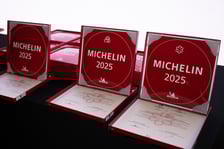 <p>Ceremonia wręczenia plakiet Michelin w Hali Stulecia&nbsp;</p>