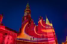 Iluminacje i wideomapping w Rynku