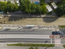 Remont torowiska na ulicy Kosmonautów