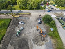 Remont torowiska na ulicy Kosmonautów