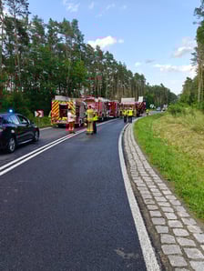 Wypadek na DK25 koło Oleśnicy