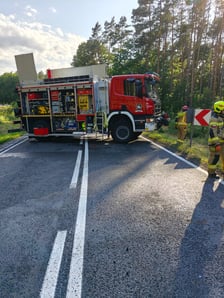 Wypadek na DK25 koło Oleśnicy