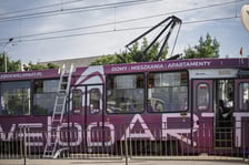 Awaria tramwaju na pl. Jana Pawła II