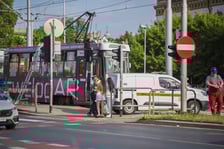Awaria tramwaju na pl. Jana Pawła II