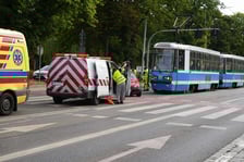 <p>Wypadek na Grabiszyńskiej</p>