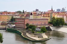 Panorama Wrocławia z Krupa Gallery znajdującej się na 8. piętrze budynku przy Księcia Witolda