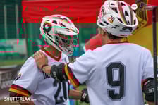 Mecz Polska - Niemcy na na Mistrzostwach Europy Mężczyzn w Lacrosse Wrocław 2025