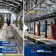 Hala nr 1 przed remontem i hala nr 2 po modernizacji