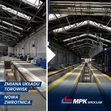 Hala nr 1 przed remontem i hala nr 2 po modernizacji