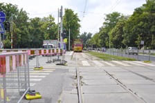 <p>Remont tor&oacute;w na skrzyżowaniu ulic Powstańc&oacute;w Śląskich z Jastrzębią, 26.07.2025</p>
