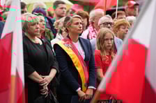 Uroczystości przy pomniku Rotmistrza Witolda Pileckiego w 81. rocznicę wybuchu Powstania Warszawskiego