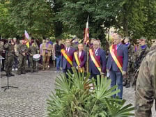 Radni miejscy Wrocławia: Dorota Pędziwiatr, wiceprzewodnicząca Rady Miejskiej, Jarosław Krauze, Robert Pieńkowski i Sławomir Śmigielski