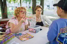 <p>Festyn podw&oacute;rkowy "Dbam to mam" przy ul. Fiołkowej. Wrocław, 12.08.2025</p>