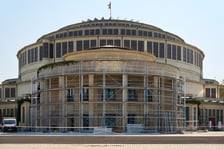 Hala Stulecia - rozpoczyna się wielkie czyszczenie elewacji, 13 sierpnia 2025 rok