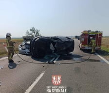 <p>Poważny wapadek na trasie DK 5 - 14 sierpnia</p>