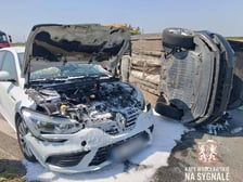 <p>Poważny wapadek na trasie DK 5 - 14 sierpnia</p>