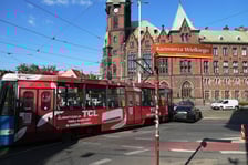 <p>Wypadek na skrzyżowaniu Krupniczej i Kazimierza Wielkiego 19 sierpnia</p>