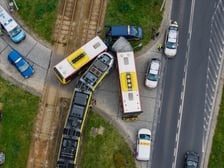 <p>21 sierpnia na wrocławskim Gaju doszło do kolizji z udziałem tramwaju i autobusu</p>