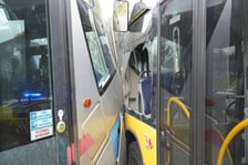 <p>21 sierpnia na wrocławskim Gaju doszło do kolizji z udziałem tramwaju i autobusu</p>