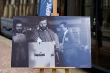 Tramwaj im. Piotra Bednarza – nadanie imienia. Uczestnicy spotkania, 22 sierpnia 2025 r.